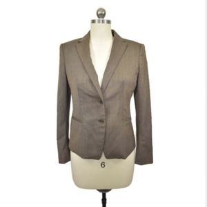 Ann Taylor Brown Blazer 4P